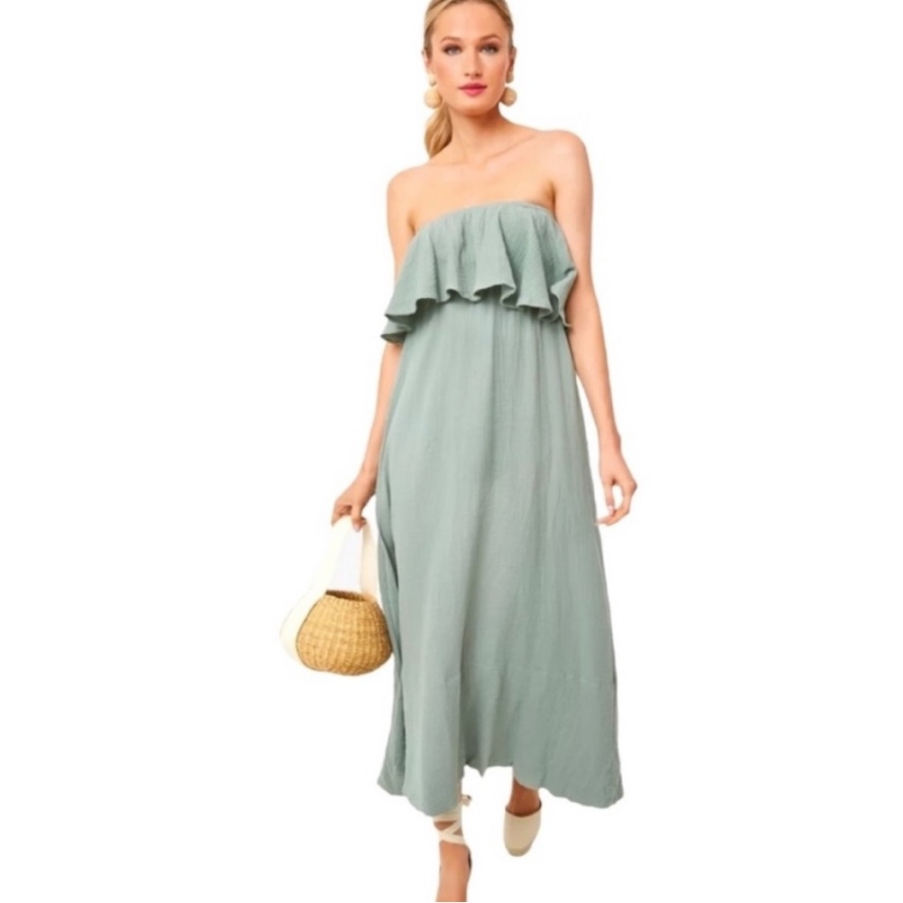 Tuckernuck Pomander Place Sage Gauze Mallorca Dress